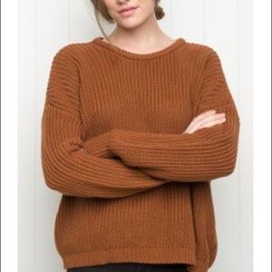 RARE Brandy Melville Burnt Orange Ollie Sweater